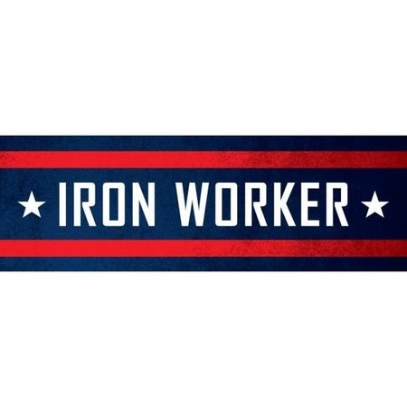 ACCUFORM HARD HAT STICKERS IRON WORKER 1 in  LHTL222 LHTL222